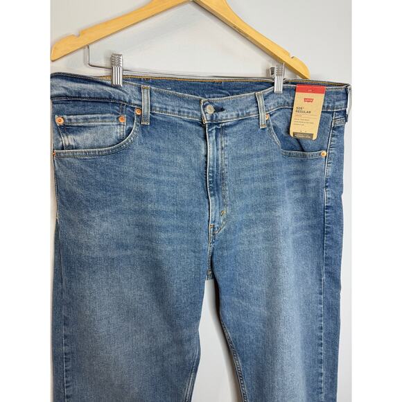 Levis 505 Mens Jeans Regular Fit Straight Leg 40X32 New - Picture 2 of 9